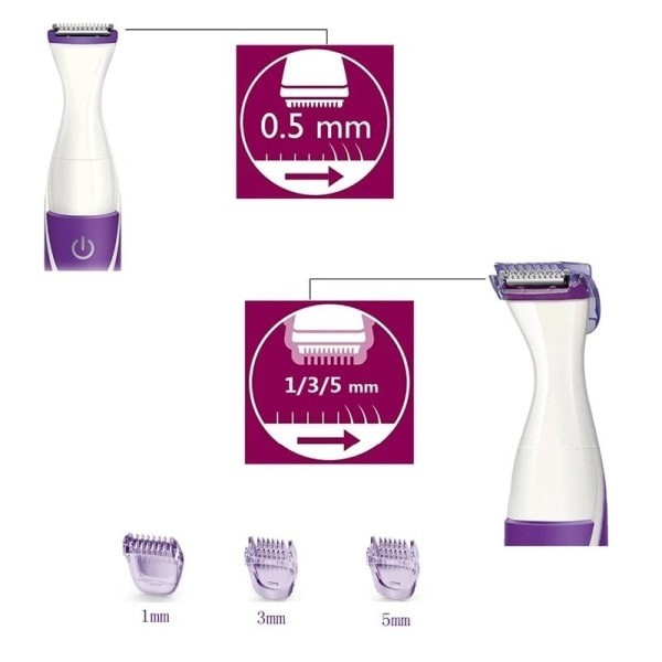 5 i1 Perfect Bikini trimmer kit precision ansiktsbehandling elektrisk hår trimmer för kvinnor rakapparat