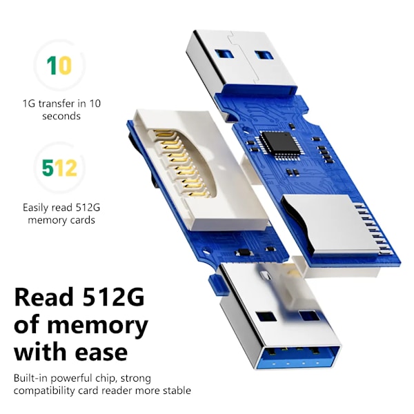 2 IN 1 kortti lukija USB 3.0 Mikro SD TF kortti muisti lukija nopea monikortti kirjoitin sovitin flash asema