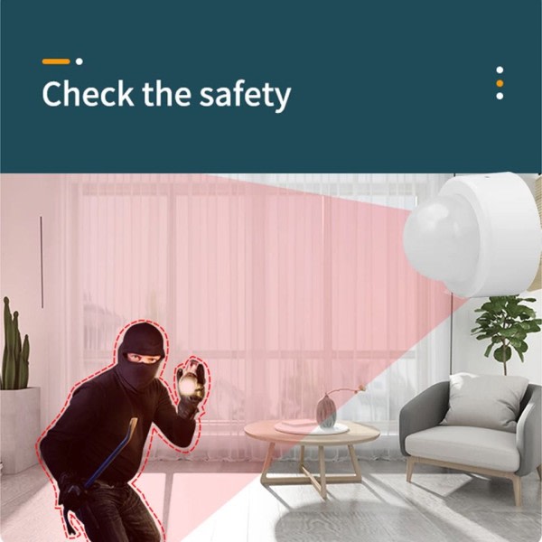 Tuya Zigbee Mini Smart PIR Bevægelsesdetektor Menneske Krop Infrarød Sensor Anti tyveri