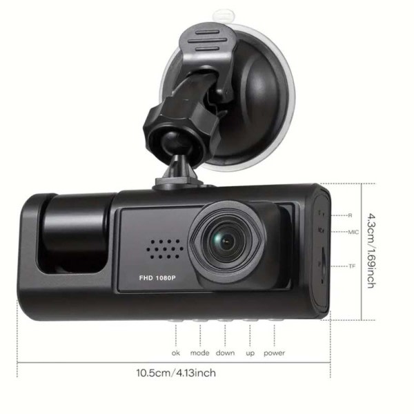 Dash Cam Natt Vision Loop Recording IPS Screen Camera