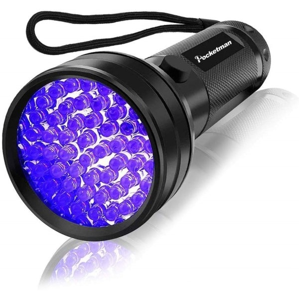 Korkea laatu musta valo UV valo 51LED UV valo 395-400nm LED UV taskulamppu taskulamppu valo lamppu turva UV tunnistus