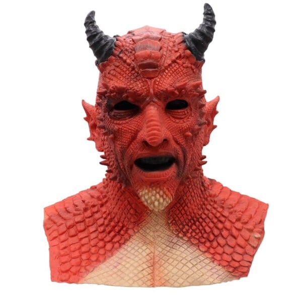 Dæmon Rædsel Lord Diablo Belial Maske Cosplay Boss Belial Latex masker