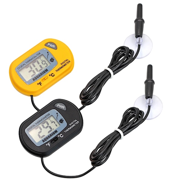 Fisk Tank LCD Digital Akvarie Termometer Temperatur Vand Meter Akvarie Temperatur Detektor Fisk Alarm Kæledyr Forsyning Værktøj Aquatic
