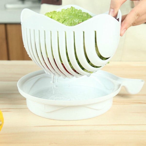 Hackare Grönsak Sallad Cutter Skärning Skål Grönsak skivor Skär frukt för kök verktyg