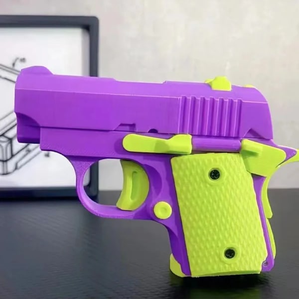 Mini 1911 Barn'S Toy Gun 3D Printing Fidget Toy För Barn Vuxna Stress Lättnad Leksak