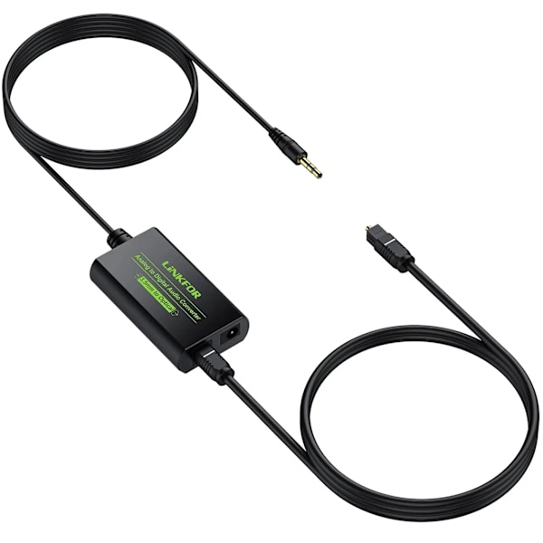 3,5 mm til SPDIF konverter AUX til digital koaksial toslink optisk lyd adapter