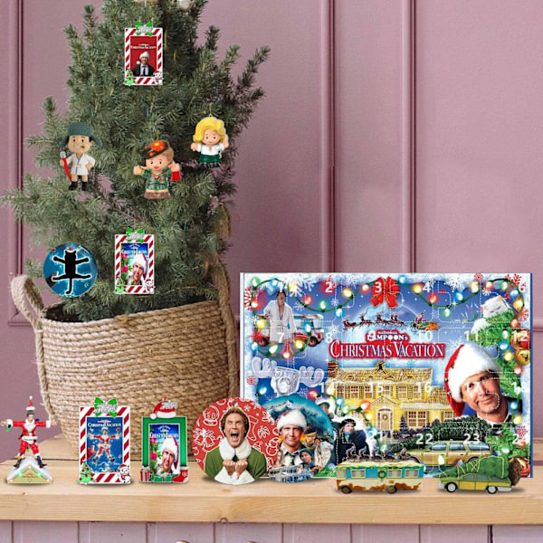 2D advent kalender 24 dagar  advent kalender med  slumpmässiga fasta siffror
