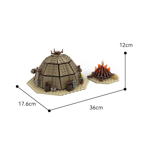 Ørken Tatooine Hus Urtya Telt Bygge Blokker Set For Tusken Sand Folk Leir Klosser Leker