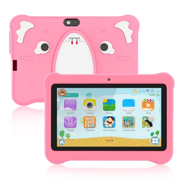 Android Barn Nettbrett PC For Studier Utdanning 32GB ROM Quad Core WiFi OTG 1024x600 Barn Nettbrett