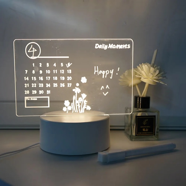 Creative LED Note Board Natt Light USB Rewritable Message Board