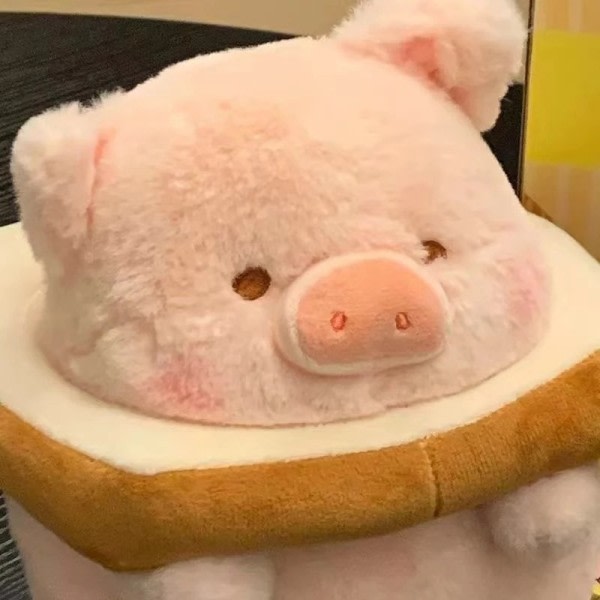 Anime Lulu Gris Brød Plys Legetøj Kreativt Fyldte Dyr Piggy Toast Dukke Legetøj