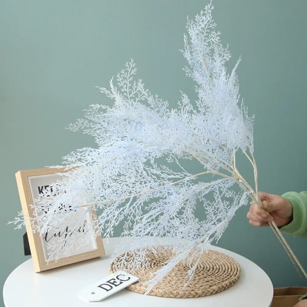 Kunstig tåke smog frost gress bryllupsfest bukett hjem dekorasjon vei bly vegg falske blomster jule dekor