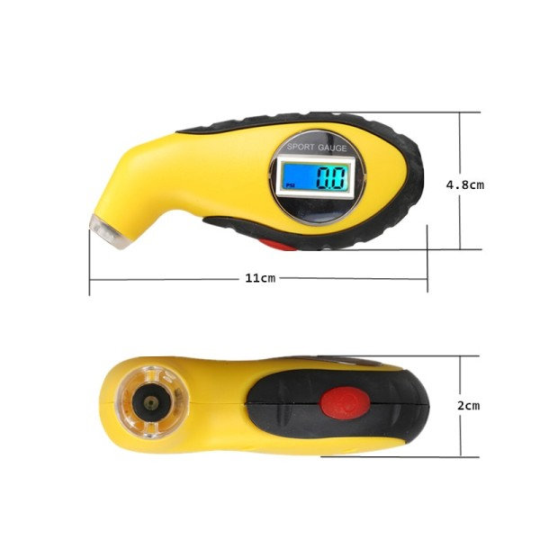 Dekktester manometer barometre verktøy for bil motorsykkel KPA BAR luft trykk måler