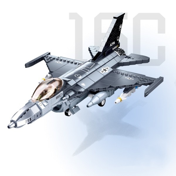 Multifunktionell Fighter Pilot MOC Modell Byggnad Klossar Klossar Leksaker
