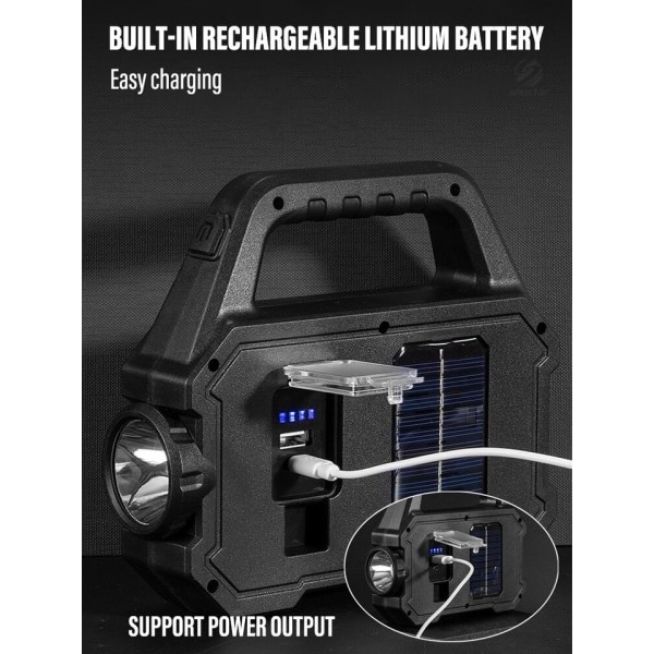 High Power Led Lommelygter Genopladelige Camping Work Light Multi Functional Portable Light