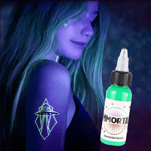 Fluorescerande Tatuering Pigment Lätt Professionell Semi Permanent Microblading Lätt Färgning