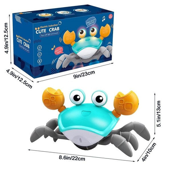 Dans Krabbe Løb Væk Legetøj til Babyer Crawling Interaktiv Escape Krabber