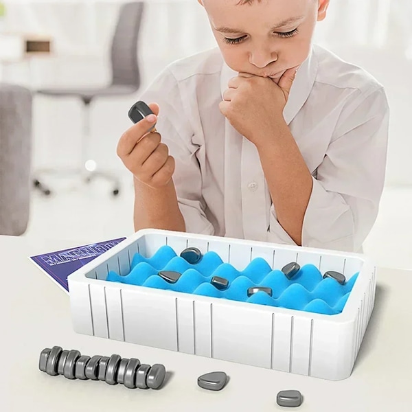 Battle Chess with Magnetic Efect Educational Checkers Game Portable Chess Board