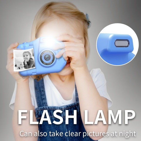 Barn's Instant Print Kamera 1080P Selfie Video Barn Kamera