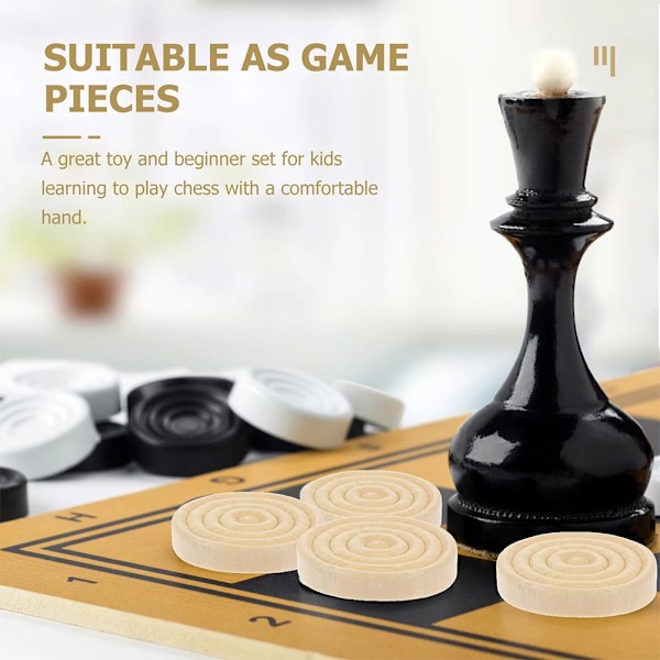 24 brikker Træ Backgammon Skak Bykker Takter Bykker Bræt spil