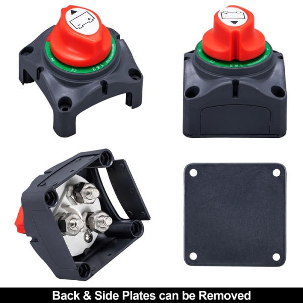 Auto Batteri Afbryd Switch 12V 24V Marine 200A 300A Dobbelt Batteri Masse Switch 3 Position Cut Off Switch
