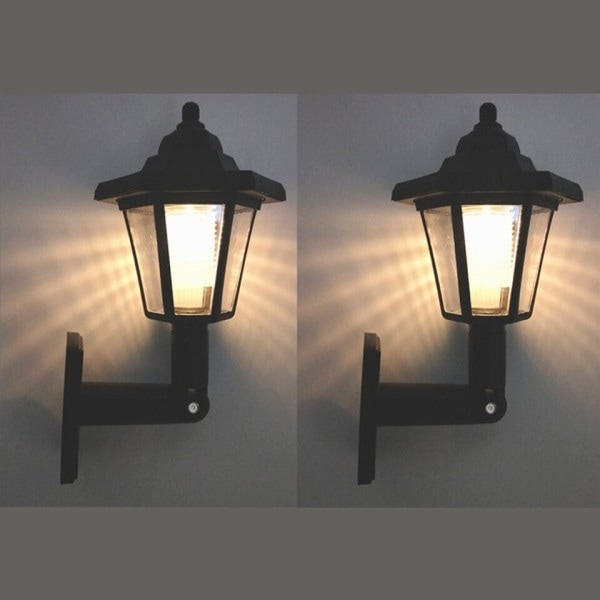 Ulkona LED Aurinko lamppu Led Seinä lamppu Retro lyhty Puutarha Sisustus vedenpitävä ulko aurinko katuvalo