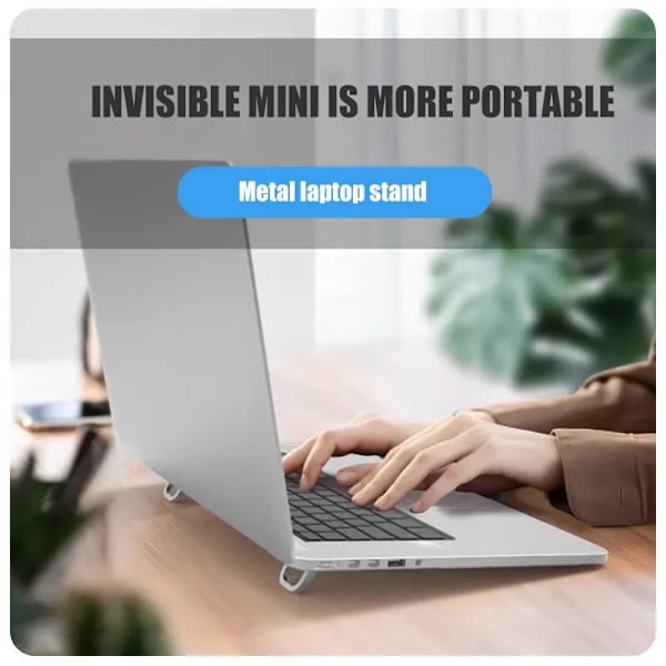 2 delar Laptop Ställ för Dator Tangentbord Ställ Riser Aluminium Mini Portable Laptop Stativ