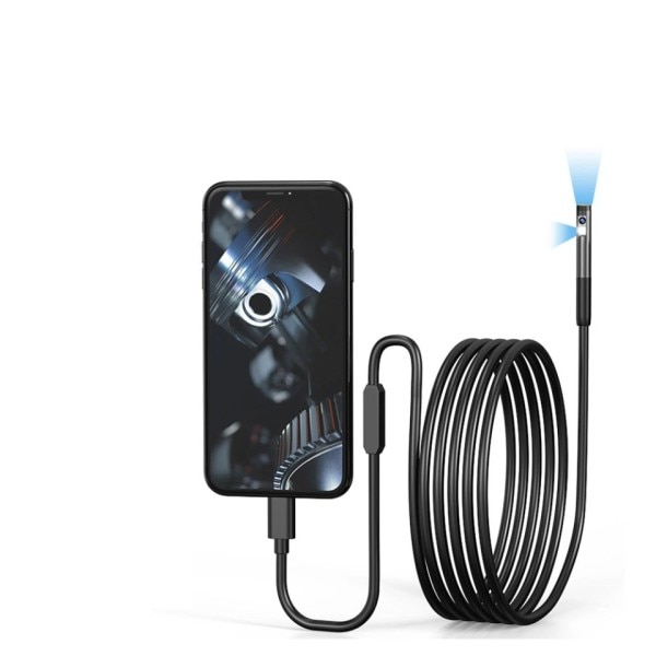 Kaksois / yksi linssi endoskooppi kamera WiFi mini kamera vedenpitävä kova johto putki tarkastus boreskooppi