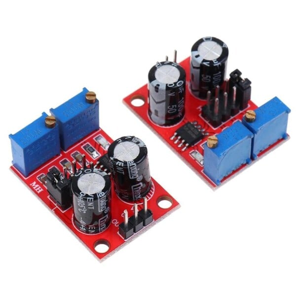 2 stk puls justerbar kvadrat bølge rektangulær signal generator modul