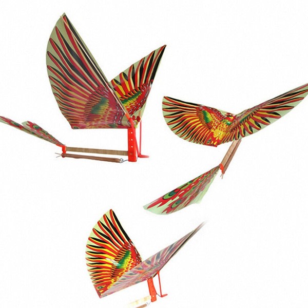 1 stk. modeller videnskab bræt spil gør-det-selv gummi bånd kraft håndlavet bionic luft fly fugle design modeller videnskab legetøj