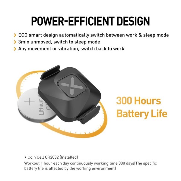 Vortex Speed Cadence Sensor for Sykkel Datamaskin IPX7 Vanntett 300T Batteri Life Bluetooth ANT+ Sykkel Tilbehør MTB