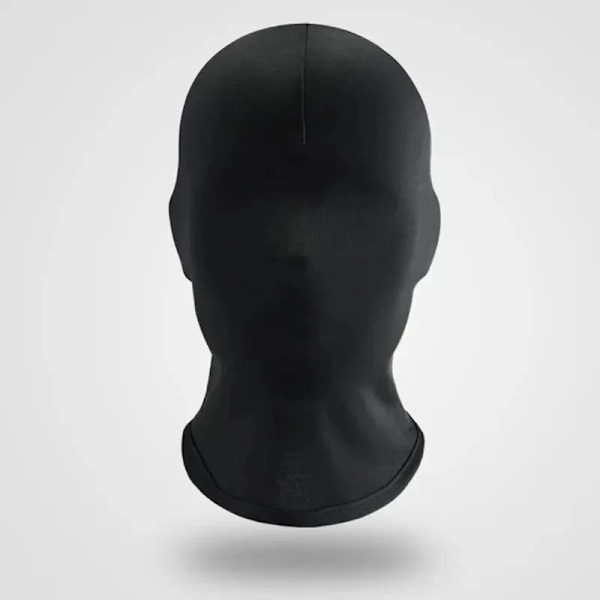Svart Full Face Inget Hål Hatt Kvinnor Män Armé Tactical Cs Balaclava keps