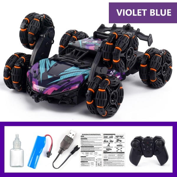 Kuusi pyörää RC auto lelu spray kiertyvä temppu drift auto kaukosäädin ohjattu autot RC lelut