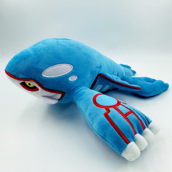 37 cm Kyogre Blåhval Vann Egenskaper Gud Beast Plysj Leker Dukke Mykt Utstoppet Dyr For Barn