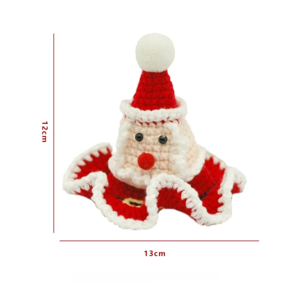 Koira Lemmikki Neulo joulu viitat lämmin joulupukki hattu lemmikki kissa mopsi koriste