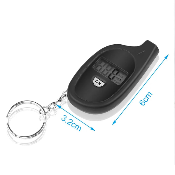 Mini nyckelring stil däck mätare digital LCD display 2-150 PSI bil däck luft tryckprovare mätare för bil bil motorcykel verktyg