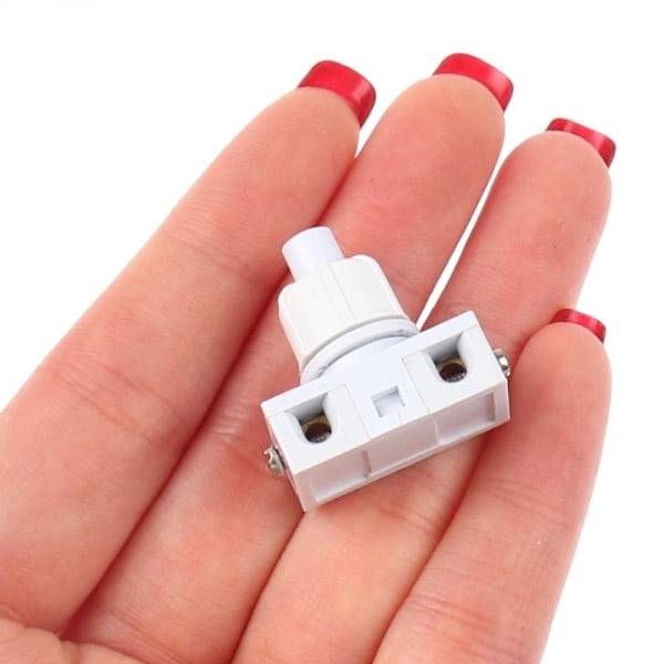 10st Lampa Elektrisk Beslag Med Mutter Mikrorörelse Liten Switch Knapp Switch