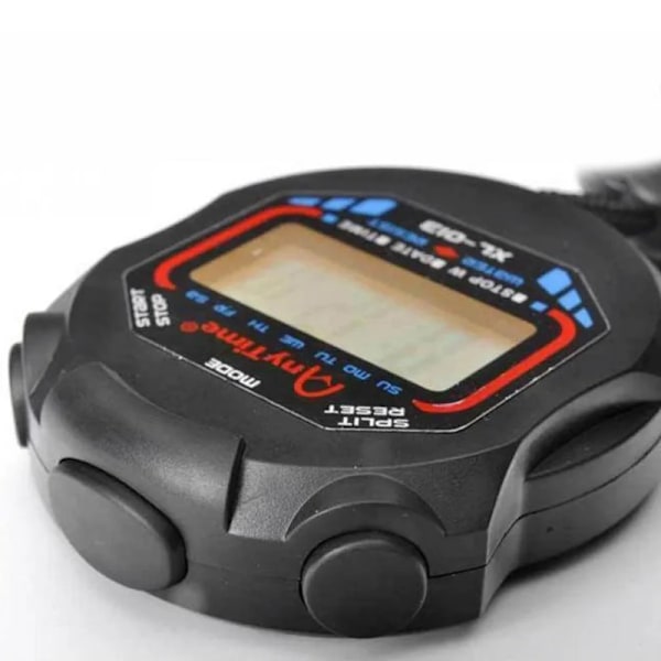 Vattentät Kronometer Handhållen Ficka Stoppur Professionell Digital Sport Stoppur LCD Timer Stopp Klocka Timer Verktyg