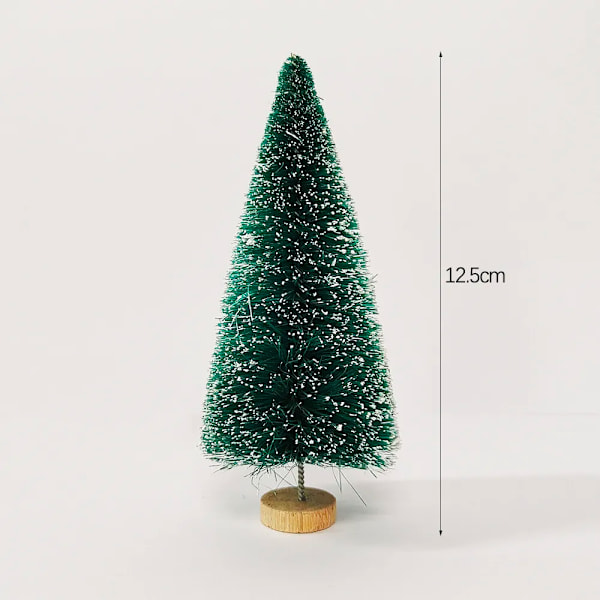 Mini jul träd plast konstgjord jul träd prydnad