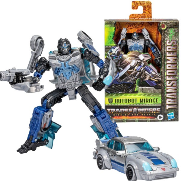 Transformers Movie  Rise of The Beasts Deluxe Mirage Action Figur Model Legetøj