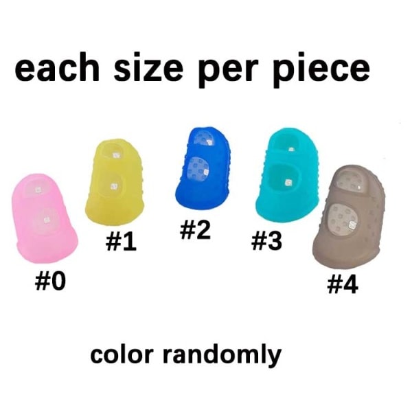 5st Multifunktionell Silikon Fingerringar Uthåliga Andningsbara Skyddande Finger Sleeve