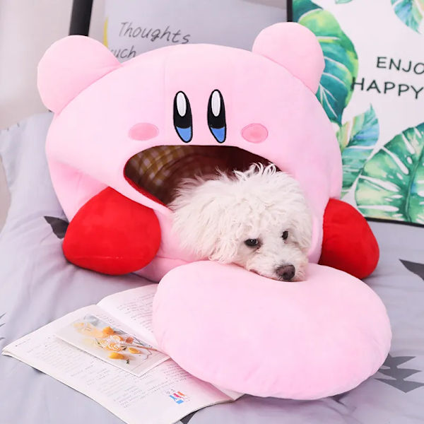 Anime Spil Kirby Peripheral Plysh Dukke Sjov Lur Pude Blød Kæledyr Katte Nest Kawaii Udstoppet Legetøj