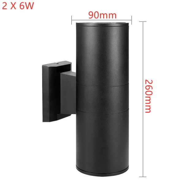 Vanntett Hjem Dekor COB LED Vegg Lampe Dobbel Hode Vegg Lys