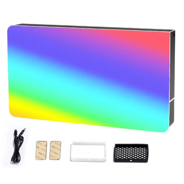 RGB LED Video Panel Ljus 7 tum Pocket Fill Ljus Dimbar 2500-9000K 4000mAh Fotografi för Live Streaming