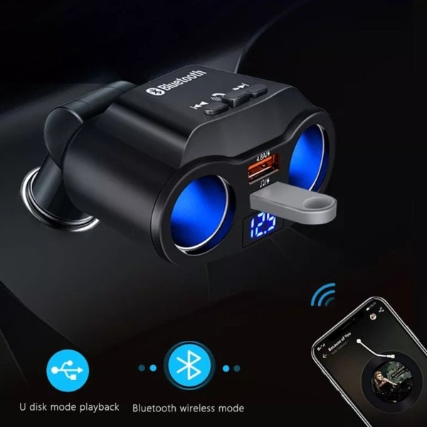 3.1A kaksi USB auto laturi 2 portti LCD näyttö 12-24V savuke pistoke sytytin nopea auto laturi virta sovitin