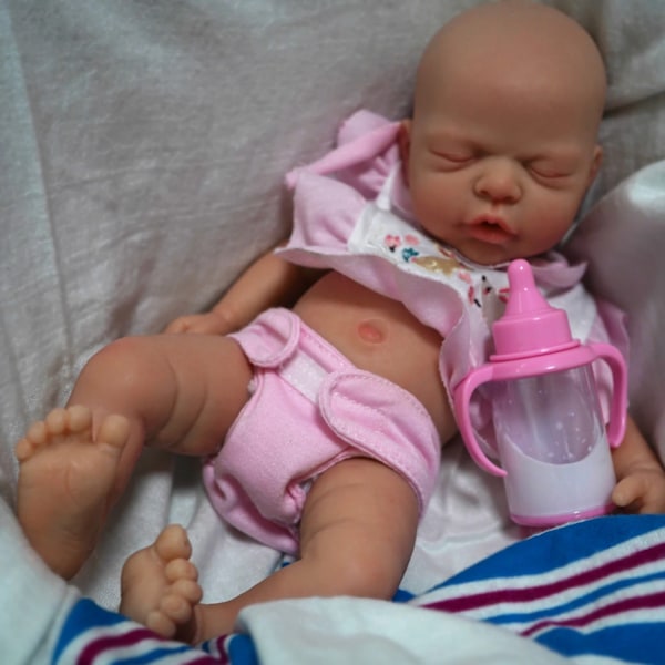 12"  Micro Preemie Full Body Silicon Baby Doll Pojke "Liam" & Girl "Nova" Lifelike Reborn Doll