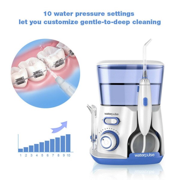 Oral Irrigator 5st Tips Dental Water Flosser Elektrisk Cleaner 800ml Oral Hygiene Dental Flosser