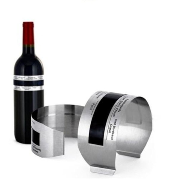 Vin halsbånd Termometer Bar Drikke Verktøy Clever Flaske Snap Termometer LCD Display klipp Sensor