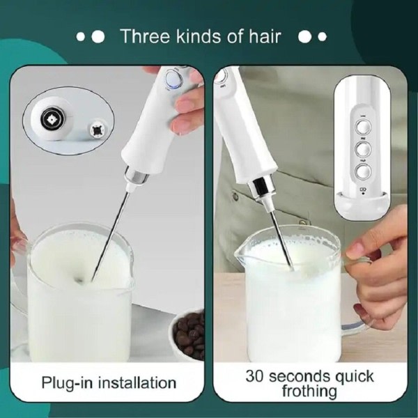 Speed Elektrisk Mælk skummer Multifunktionel Håndholdt Mælk skummer Usb Genopladelig Elektrisk skum Maker