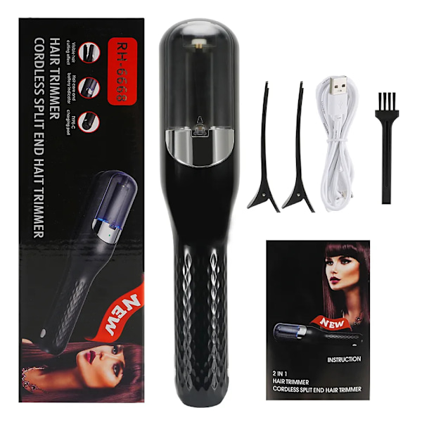 Hius Hurjatut päät Leikkuri Lataus Ammattimainen Hiusten leikkuri Smooth End Leikkaus Clipper Beauty Set